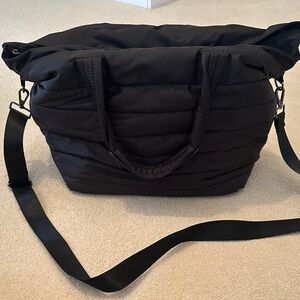 CALIA by Carrie Underwood Quilted Black Travel Tote